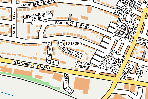 LS13 3ED map - OS OpenMap – Local (Ordnance Survey)