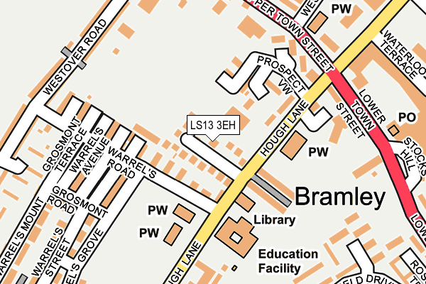 LS13 3EH map - OS OpenMap – Local (Ordnance Survey)