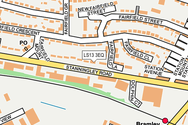 LS13 3EQ map - OS OpenMap – Local (Ordnance Survey)
