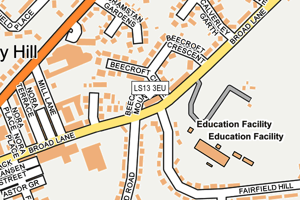 LS13 3EU map - OS OpenMap – Local (Ordnance Survey)