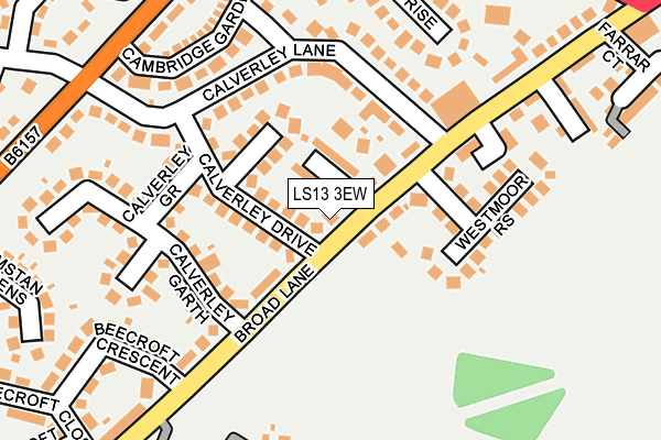 LS13 3EW map - OS OpenMap – Local (Ordnance Survey)