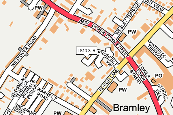 LS13 3JR map - OS OpenMap – Local (Ordnance Survey)