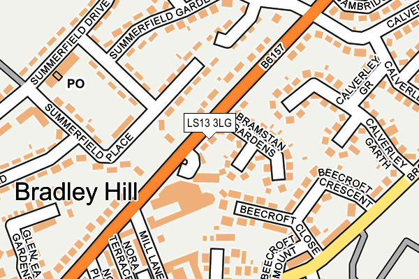 LS13 3LG map - OS OpenMap – Local (Ordnance Survey)