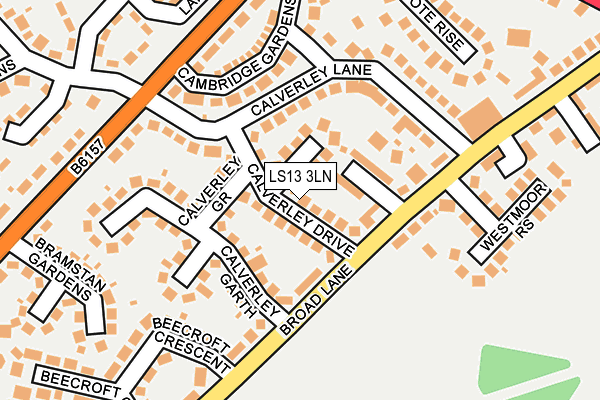 LS13 3LN map - OS OpenMap – Local (Ordnance Survey)