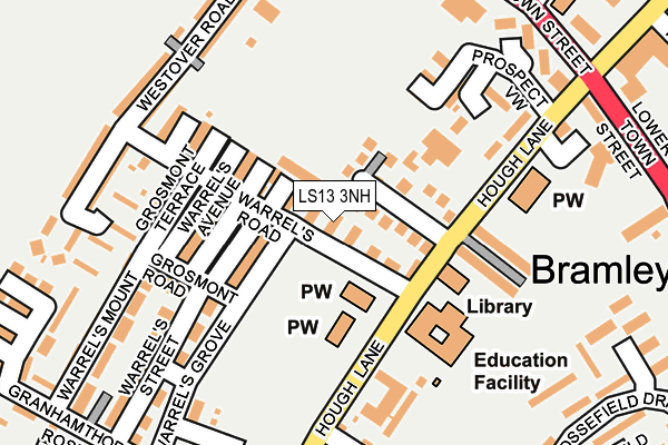 LS13 3NH map - OS OpenMap – Local (Ordnance Survey)