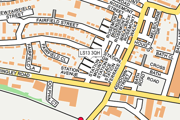 LS13 3QH map - OS OpenMap – Local (Ordnance Survey)