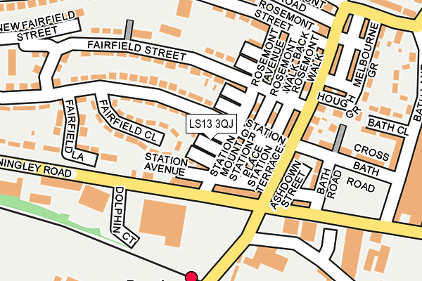 LS13 3QJ map - OS OpenMap – Local (Ordnance Survey)