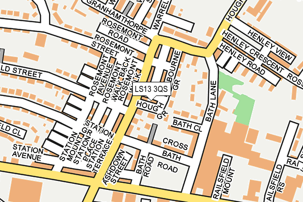 LS13 3QS map - OS OpenMap – Local (Ordnance Survey)