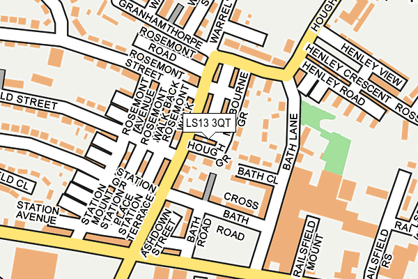 LS13 3QT map - OS OpenMap – Local (Ordnance Survey)