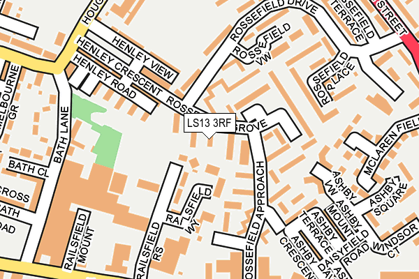 LS13 3RF map - OS OpenMap – Local (Ordnance Survey)