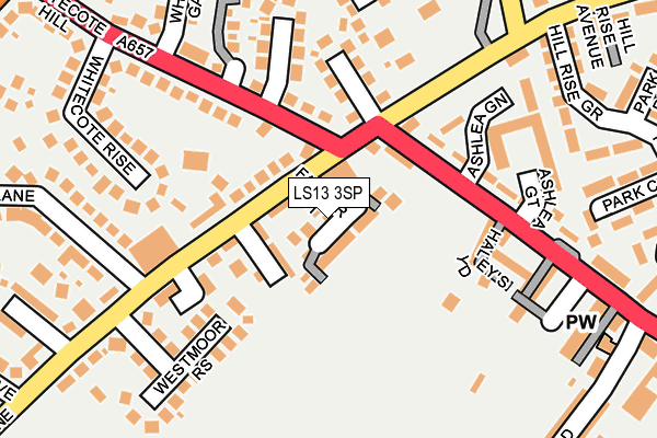 LS13 3SP map - OS OpenMap – Local (Ordnance Survey)