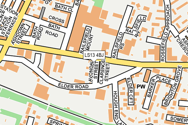 LS13 4BJ map - OS OpenMap – Local (Ordnance Survey)