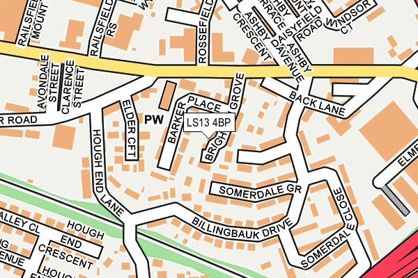 LS13 4BP map - OS OpenMap – Local (Ordnance Survey)
