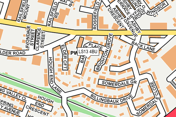 LS13 4BU map - OS OpenMap – Local (Ordnance Survey)