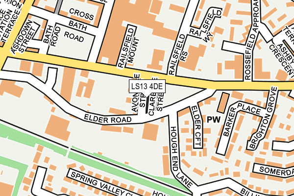 LS13 4DE map - OS OpenMap – Local (Ordnance Survey)