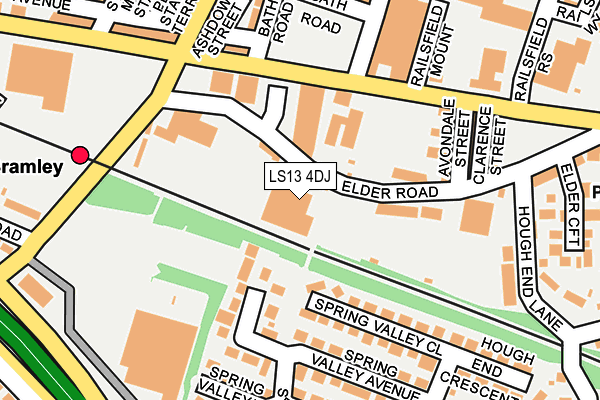 LS13 4DJ map - OS OpenMap – Local (Ordnance Survey)