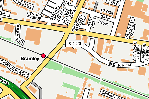 LS13 4DL map - OS OpenMap – Local (Ordnance Survey)