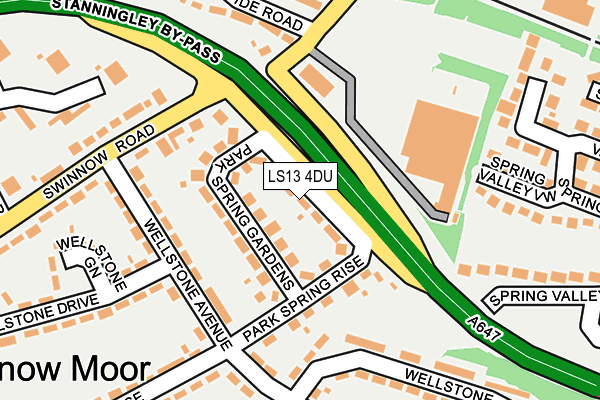 LS13 4DU map - OS OpenMap – Local (Ordnance Survey)