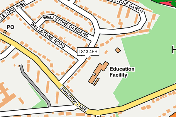 LS13 4EH map - OS OpenMap – Local (Ordnance Survey)