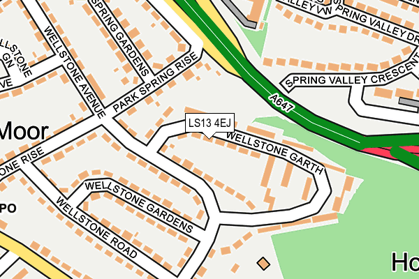 LS13 4EJ map - OS OpenMap – Local (Ordnance Survey)