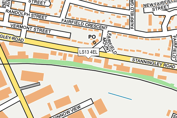 LS13 4EL map - OS OpenMap – Local (Ordnance Survey)