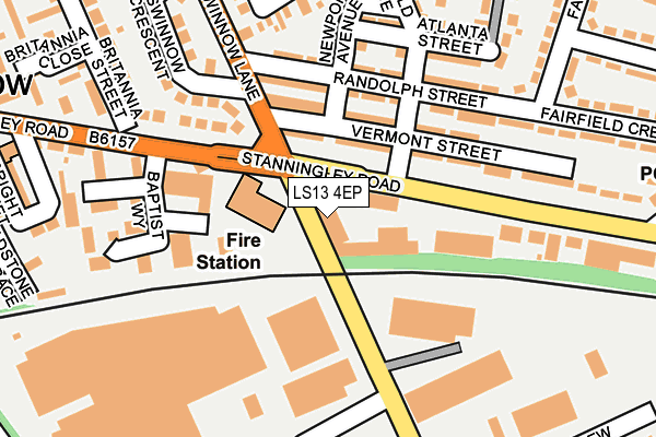 LS13 4EP map - OS OpenMap – Local (Ordnance Survey)