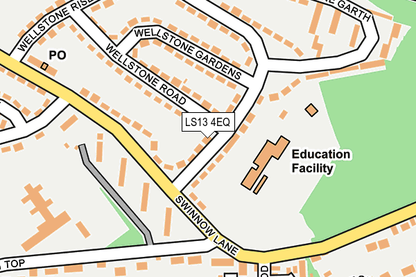 LS13 4EQ map - OS OpenMap – Local (Ordnance Survey)