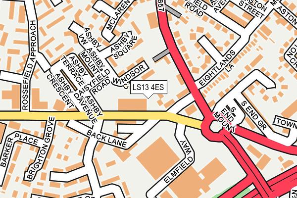 LS13 4ES map - OS OpenMap – Local (Ordnance Survey)