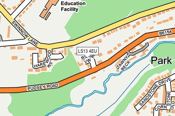 LS13 4EU map - OS OpenMap – Local (Ordnance Survey)