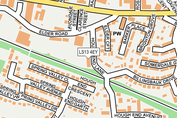 LS13 4EY map - OS OpenMap – Local (Ordnance Survey)
