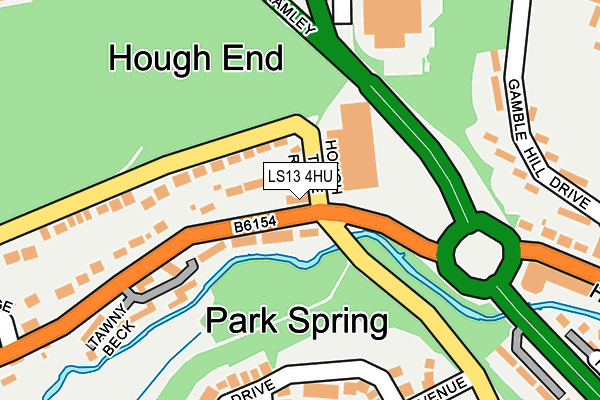 LS13 4HU map - OS OpenMap – Local (Ordnance Survey)