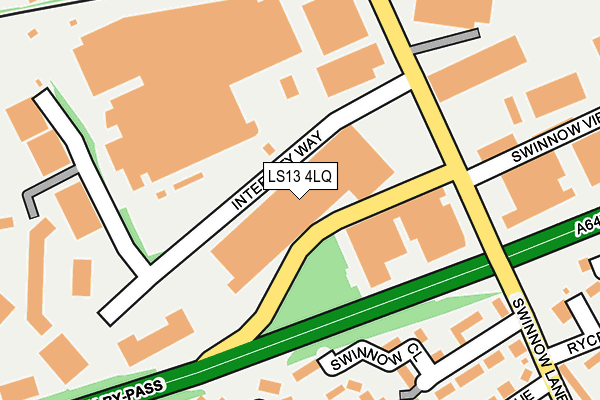 LS13 4LQ map - OS OpenMap – Local (Ordnance Survey)