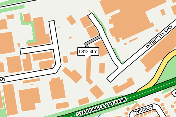 Map of LEEDS GARDEN CENTRE LIMITED at local scale