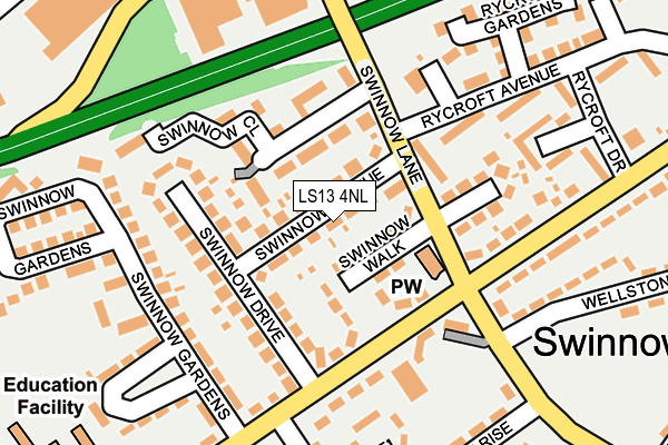 LS13 4NL map - OS OpenMap – Local (Ordnance Survey)