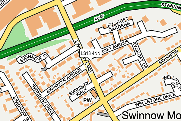 LS13 4NN map - OS OpenMap – Local (Ordnance Survey)