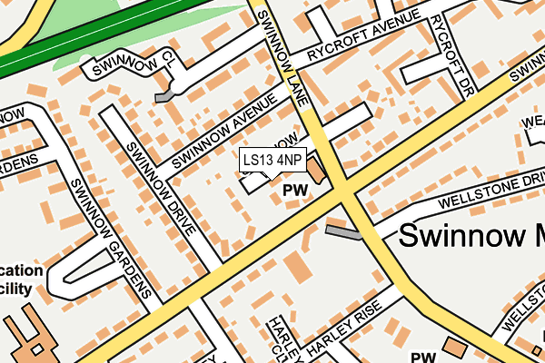 LS13 4NP map - OS OpenMap – Local (Ordnance Survey)
