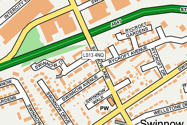 LS13 4NQ map - OS OpenMap – Local (Ordnance Survey)
