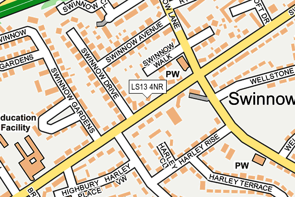 LS13 4NR map - OS OpenMap – Local (Ordnance Survey)