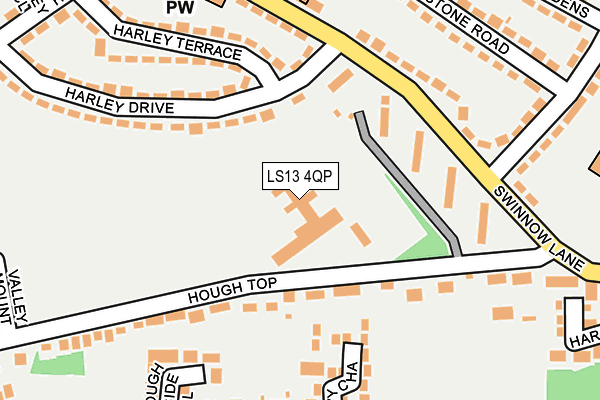 LS13 4QP map - OS OpenMap – Local (Ordnance Survey)