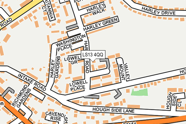 LS13 4QQ map - OS OpenMap – Local (Ordnance Survey)