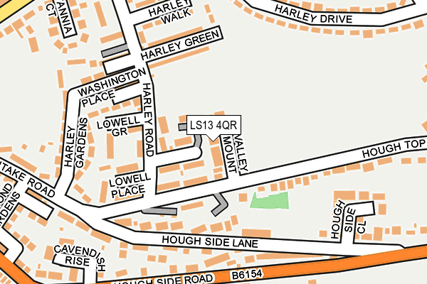 LS13 4QR map - OS OpenMap – Local (Ordnance Survey)
