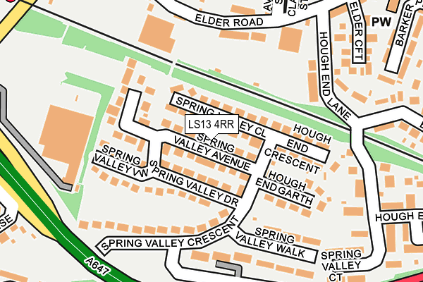 LS13 4RR map - OS OpenMap – Local (Ordnance Survey)