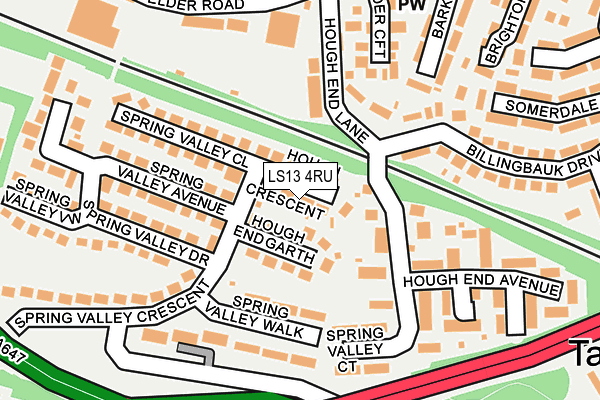 LS13 4RU map - OS OpenMap – Local (Ordnance Survey)