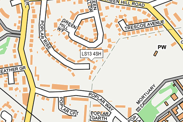 LS13 4SH map - OS OpenMap – Local (Ordnance Survey)