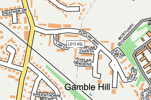 LS13 4SL map - OS OpenMap – Local (Ordnance Survey)