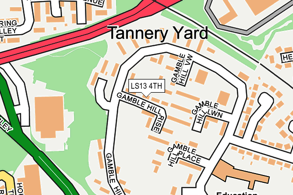 LS13 4TH map - OS OpenMap – Local (Ordnance Survey)