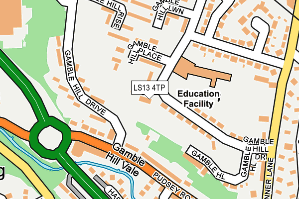 LS13 4TP map - OS OpenMap – Local (Ordnance Survey)