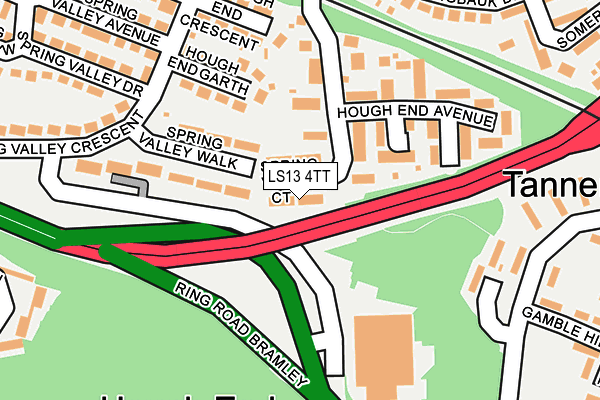 LS13 4TT map - OS OpenMap – Local (Ordnance Survey)