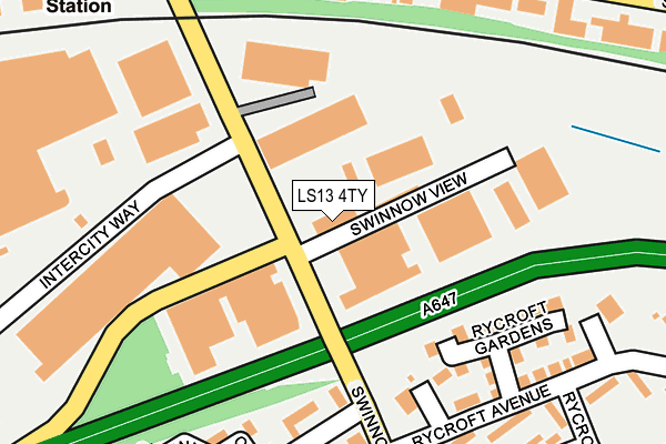 LS13 4TY map - OS OpenMap – Local (Ordnance Survey)