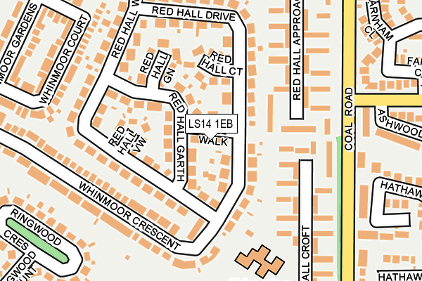 LS14 1EB map - OS OpenMap – Local (Ordnance Survey)